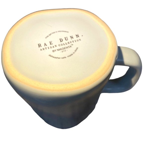 RAE DUNN Happy Easter Y'all Baby Blue Ceramic Mug Artisan Collection Magenta 213 - Picture 7 of 7